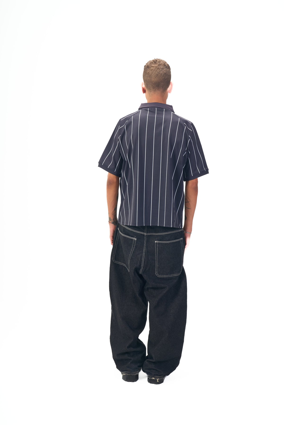 Black Pinstriped Jersey